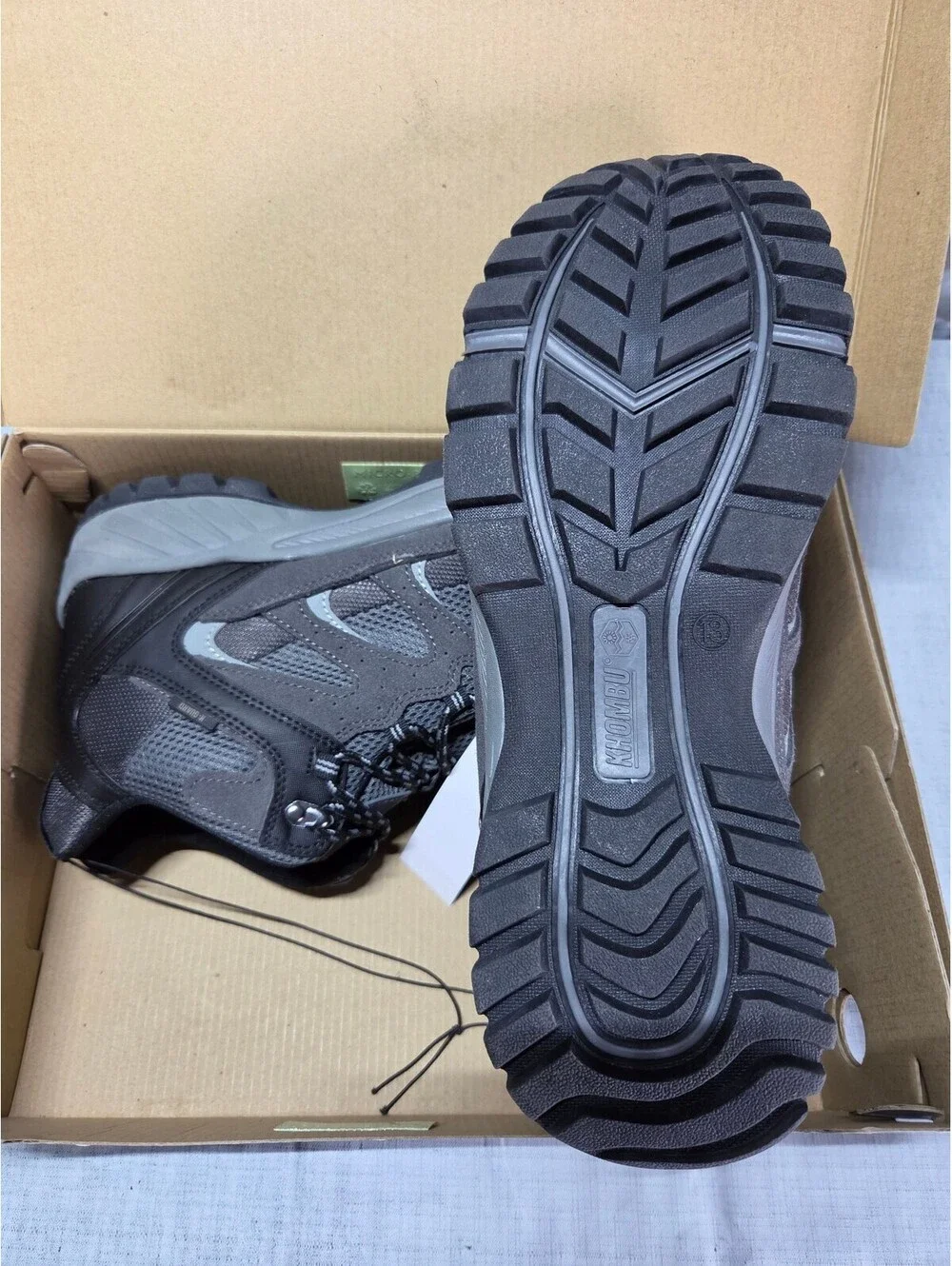 Khombu Tyler Men's Hiking Boots Black/Grey Size 13